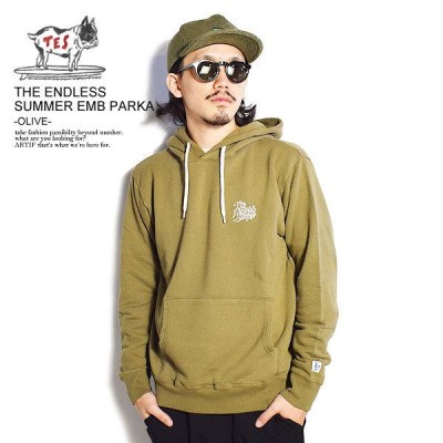 The Endless Summer エンドレスサマー パーカー TES THE ENDLESS SUMMER EMB PARKA OLIVE メンズ  レディース 男女兼用 おしゃれ | LINEブランドカタログ