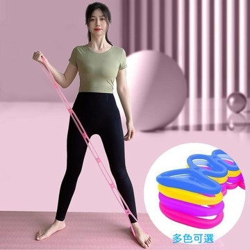 🔥高雄出貨🚀阻力帶 彈力帶 拉力繩拉力器練肩開背瑜伽硅膠拉力繩七孔連環彈力繩果凍帶拉伸運動器材