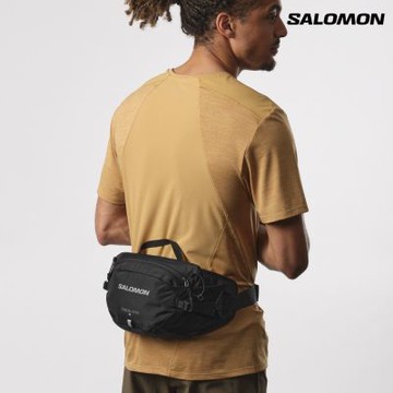 【Salomon索羅門】TRAILBLAZER 腰帶 黑/合金