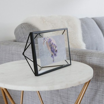 【Umbra】幾何線條相框(墨黑4x6吋) | 畫框 照片框