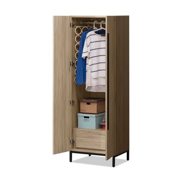 ASSARI-佐久間日式2.5尺單吊衣櫃(寬76x深55x高197cm