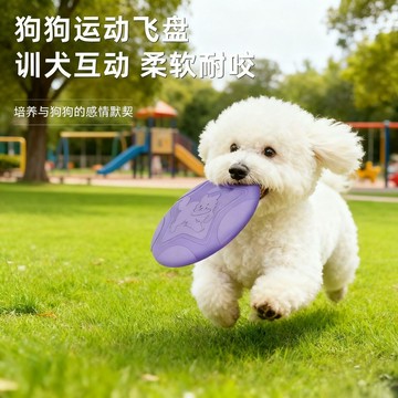 💖臺灣-出貨💖飛盤狗狗玩具戶外飛盤寵物互動訓練運動飛盤耐咬磨牙訓狗不傷牙04ui