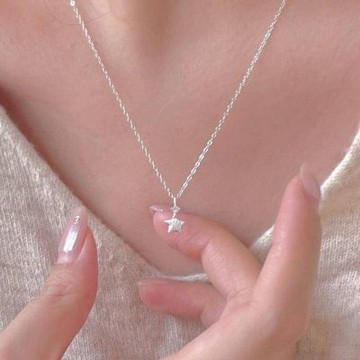 MoonDy 925純銀項鍊 女生項鍊 星星項鍊 鎖骨鏈 個性項鍊 吊飾 359 小眾設計