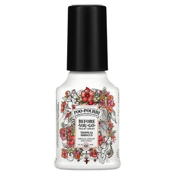 Poo-Pourri, Before-You-Go® 如廁除臭噴霧，熱帶芙蓉香，2 液體盎司（59 毫升）