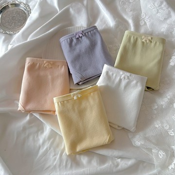 純色內褲 純棉襠內褲 奶油係內褲 原創內褲 透氣內褲 中腰內褲 少女內褲 女士內褲 舒適三角褲 日係內褲 女生內褲