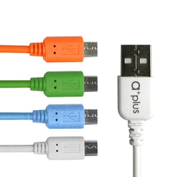 a+plus 支援2.4A大電流 急速充電 Micro USB急速充電/傳輸線1M (ACB-02)