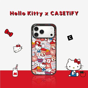 Hello Kitty x CASETiFY 聯名系列  Sticker Case  iPhone 17/16/15/Air/ Pro/Pro Max手機保護殼