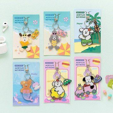 Romane Brunch Brother 早午餐兄弟壓克力鑰匙圈吊飾Ver.Summer