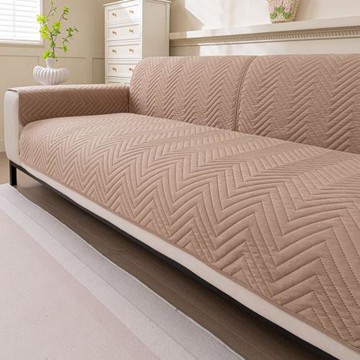 跨境亞馬遜沙發坐墊四季款純色毛絨蓋布固定防滑防水隔尿沙發坐墊