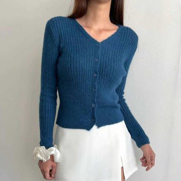 正韓針織罩衫 羊毛針織短版外套BBO1025-創翊韓都