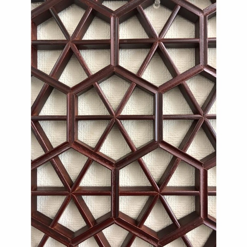 中国格子 透かし建具 塗装仕上 YN03-K 450×1050 | LINEブランド