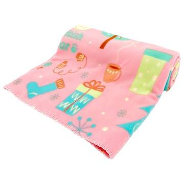 英國熊 冷氣毯 可愛彩色圖案 柔軟彈性材質 多用途設計  150 x 90cm  遊樂 粉色