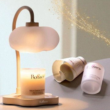 ✨ 贈續香杯 ✨【Rofancy 洛帆晞】雲朵朵定時融蠟燈 &  150G香氛蠟燭 / 組