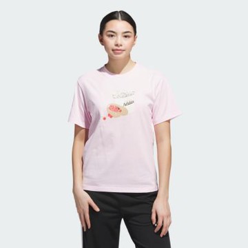 adidas 愛迪達 短袖上衣 女 W FARMMKT T 粉 JN2542(S3040)