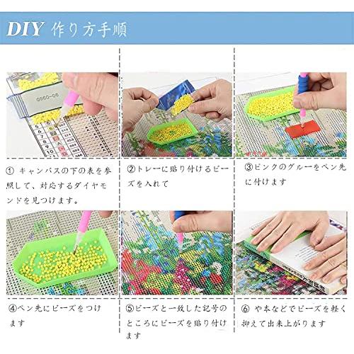 ダイヤモンドアート キット ダイアモンドビーズ絵画キット DIY・手作り絵画手芸キット 5D モザイクアート ダイヤモンド塗装 全面貼り付けタイプ