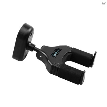 Guitto（巧樂匠）便攜壁掛吉他掛鉤 木吉他/電吉他/貝斯掛鉤 重力自鎖 螺絲固定 黑色 GGS-08