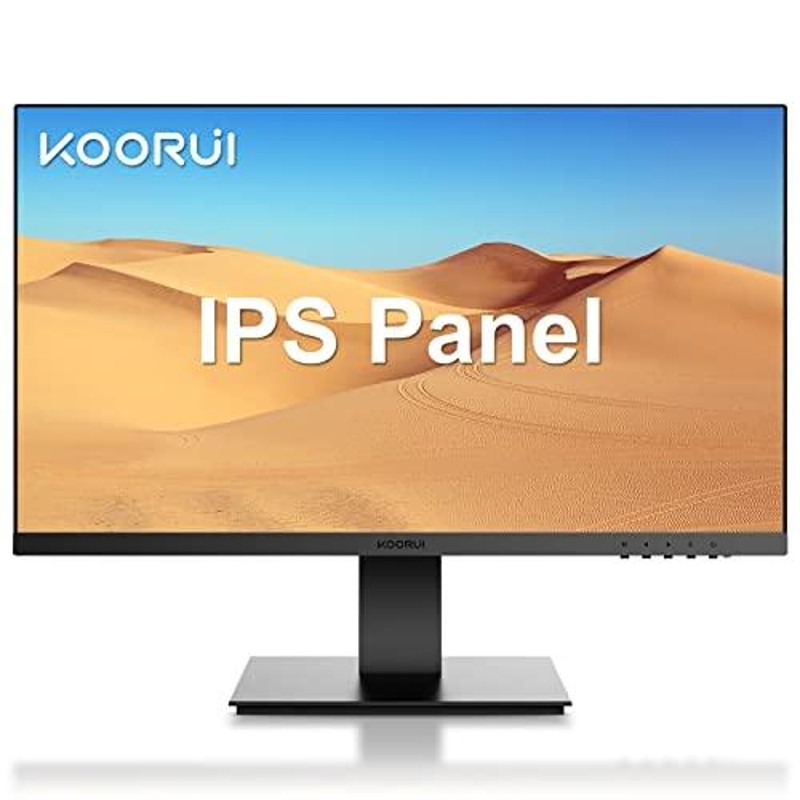 KOORUI ゲーミングモニター24インチ フルHD IPSパネル/スクリーン 75Hz