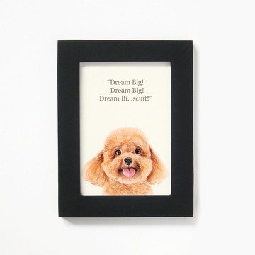 狗狗畫像 臥房餐廳掛畫 寵物水彩複製畫 裝飾畫  愛狗禮物貴賓犬