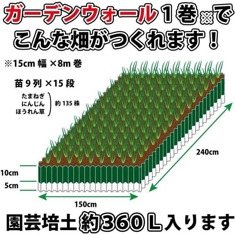 岩谷マテリアル 国産 ガーデンウォール ブラウン 幅30cm×8m巻 ポリエチレン 園芸用 菜園用 シート 耐寒性 越冬可 水稲 水止め 野