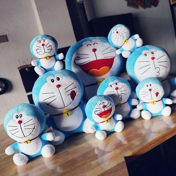 ✨臺灣出貨✨哆啦a夢毛絨玩具公仔可愛藍胖子抱枕大號機器貓布娃娃玩偶女孩禮