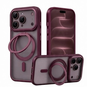 360°旋轉磁吸支架 18Promax 手機殼 適用蘋果 iPhone17 16 15 14 13 12 11 防摔殼