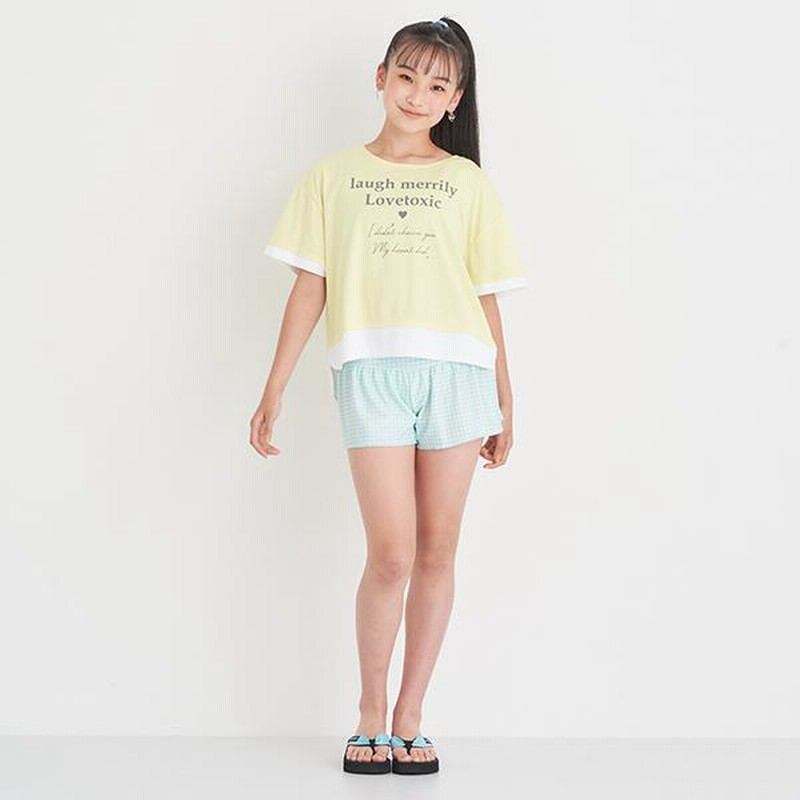 おまとめ2点　新品未使用 Lovetoxic Tシャツセット　M150 ラブトキシック(Lovetoxic)レイヤード風Tシャツ2点セット水着