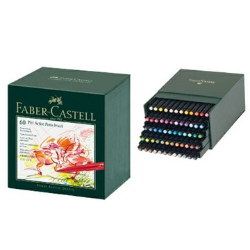 【FABER-CASTELL】輝柏 PITT 藝術筆精裝版 60色 / 盒 167150【APP滿額下單4%點數(單一帳號最高1000點)】7/31止