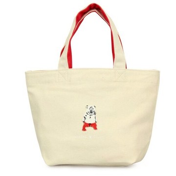 白熊款【日本進口正版】Pokefasu x Plust 帆布 手提袋 便當袋 提袋 千葉純一 - 182737