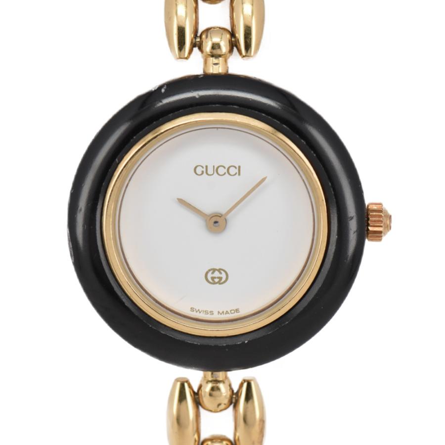 GUCCI】グッチ チェンジベゼル 11/12 クォーツ レディース M#96033