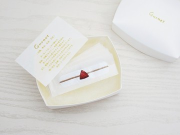 [一月] 石榴石繃帶戒指