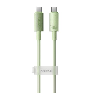 Baseus 倍思 Habitat再生系列 TYPE-C對Type-C快充充電線 100W  2m  1條  綠色
