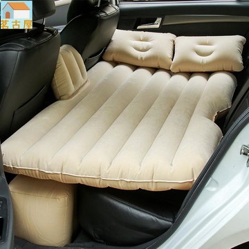 車載充氣床墊 汽車載氣墊床 車用旅行床 露營 懶人床 後座後排充氣墊 汽車車床 車震床墊 分體植絨充氣床 旅行床