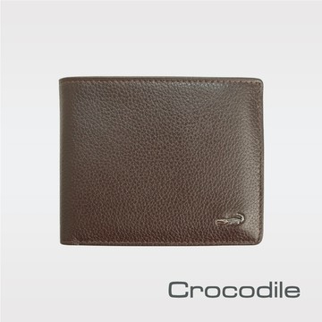 Crocodile (促銷價) 自然摔紋 真皮短夾-2色 0203-1102
