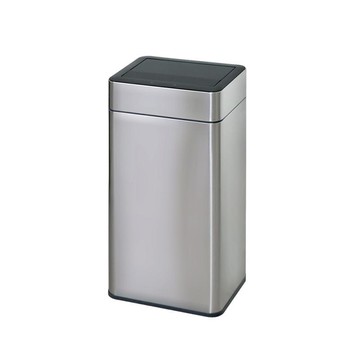 ELPHECO 不鏽鋼雙開除臭炫光感應垃圾桶(40L) ELPH238DU 銀