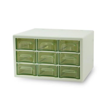 小品登九格收藏盒/桌上收納/文具盒/化妝盒/抽屜盒/零件盒1入
