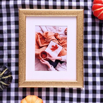 【燦金II Radiant Gold II】8x10斑駁金相框附襯卡 擺飾 新年禮