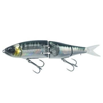 Sasaki 日系 鉛筆 大餌 浮水 動態銀箔 岸拋 青物 硬餌 多節魚  黑網紋背  50g  1個