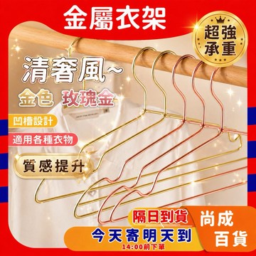 ⭐️狂銷萬件⭐️極美金色金屬衣架 金屬曬衣架 金銅色 鋁合金衣架 金屬衣架 服飾店金色衣架 玫瑰金衣架 衣架 服飾店衣架