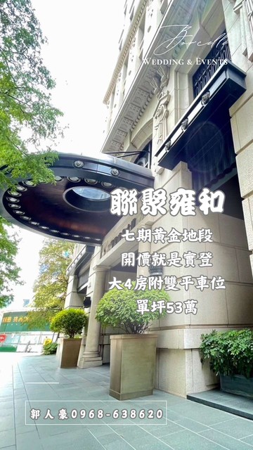 實登價【聯聚雍和】最低價藝術美學指標奢華豪宅｜台中市西屯區市政北七路