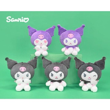 【三麗鷗Sanrio】6吋 酷洛米表情款 絨毛娃娃(隨機出貨)【墊腳石】玩偶 抱枕