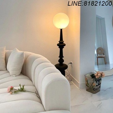 立燈 落地燈 公司貨 免運/開發票 意大利復古客廳羅馬柱落地燈沙發旁邊輕奢臥室中古高級感床頭臺燈