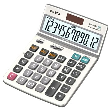 CASIO 卡西歐 可摺式螢幕桌上型12位數計算機  DW-120MS  1台