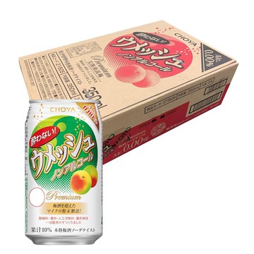*貪吃熊* [箱出]日本 蝶矢 Choya 無酒精 碳酸飲料 梅子風味 350ml*24罐