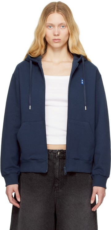 ADER error 海军蓝 Sig; TRS Tag 01 Zip-Up 连帽衫