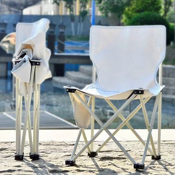 戶外折疊椅子 便攜式野營露營釣魚凳子 美術生靠背板凳寫生椅