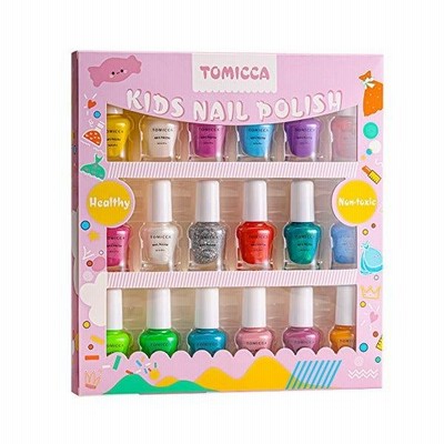 Tomicca マニキュア 子供用 はがせるタイプ ネイルポリッシュ ネイルアート用品 18色セット お誕生日 プレゼント用 通販 Lineポイント最大get Lineショッピング