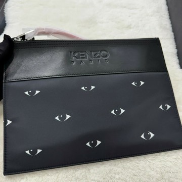 【高田三賢｜全新】現貨 KENZO 手拿包 眼睛 滿版 尼龍｜Little Bee 小蜜蜂精品