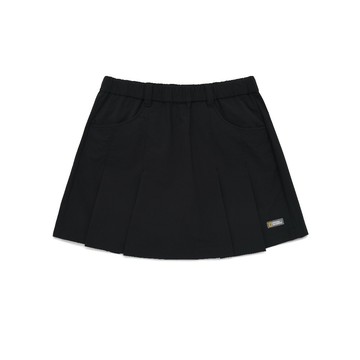 童裝 平織 褲裙 - 炭黑色