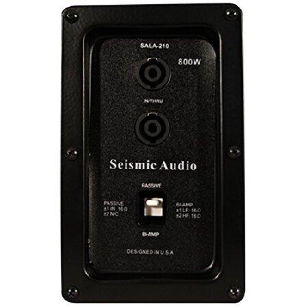 Seismic Audio SALA-210-PKG1 Four Passive 2x10 Line Array Speakers with Dual Compression Drivers PA DJ Band Live Sound