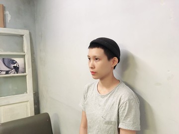 波普pope 水兵帽 原棉洗舊黑色 chokdee-muakdeedee